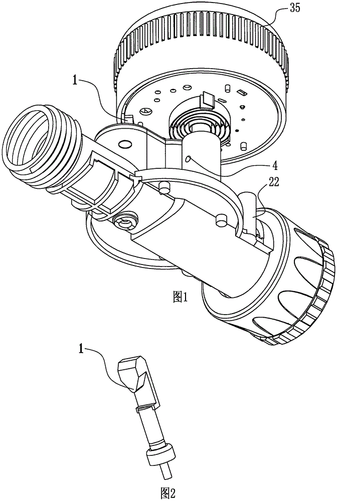 Electromagnetic start-stop garden water torch