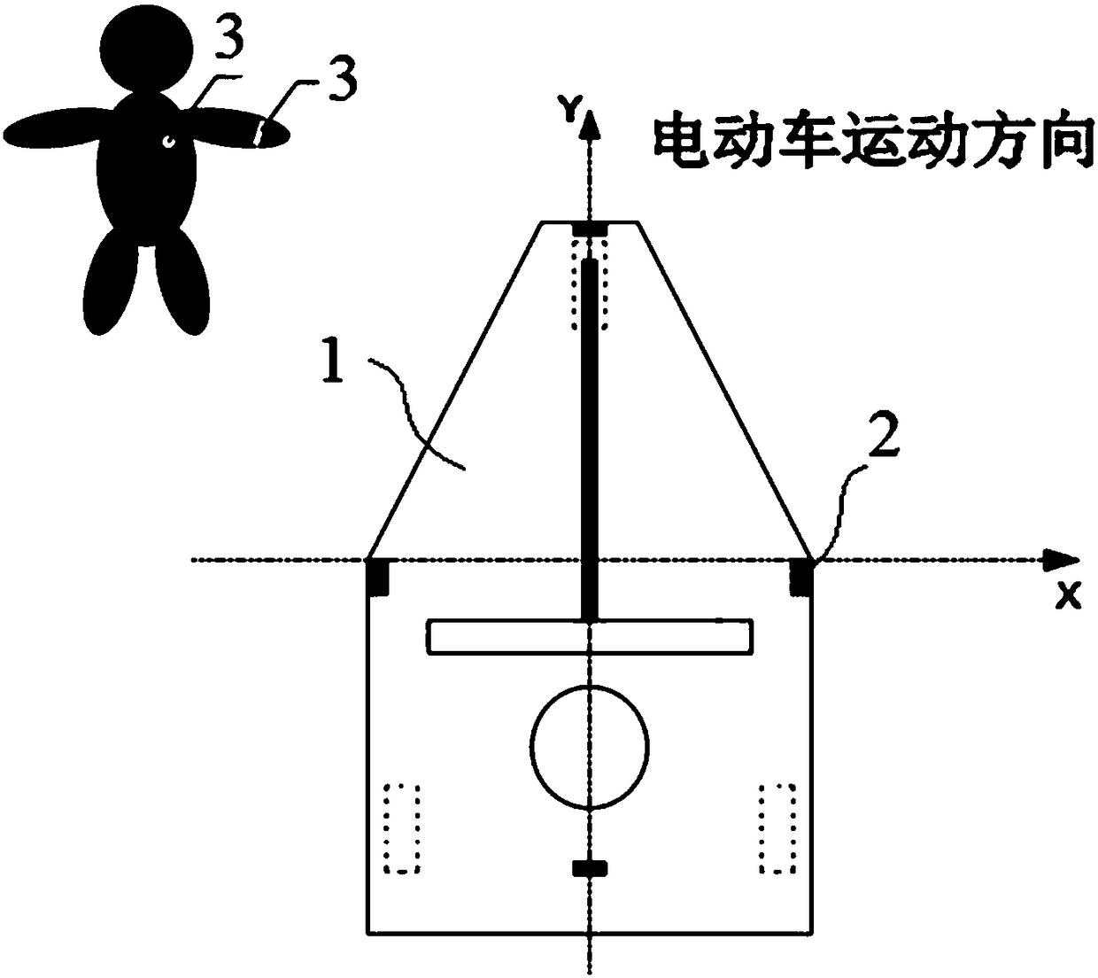 Foldable automatic following electric vehicle