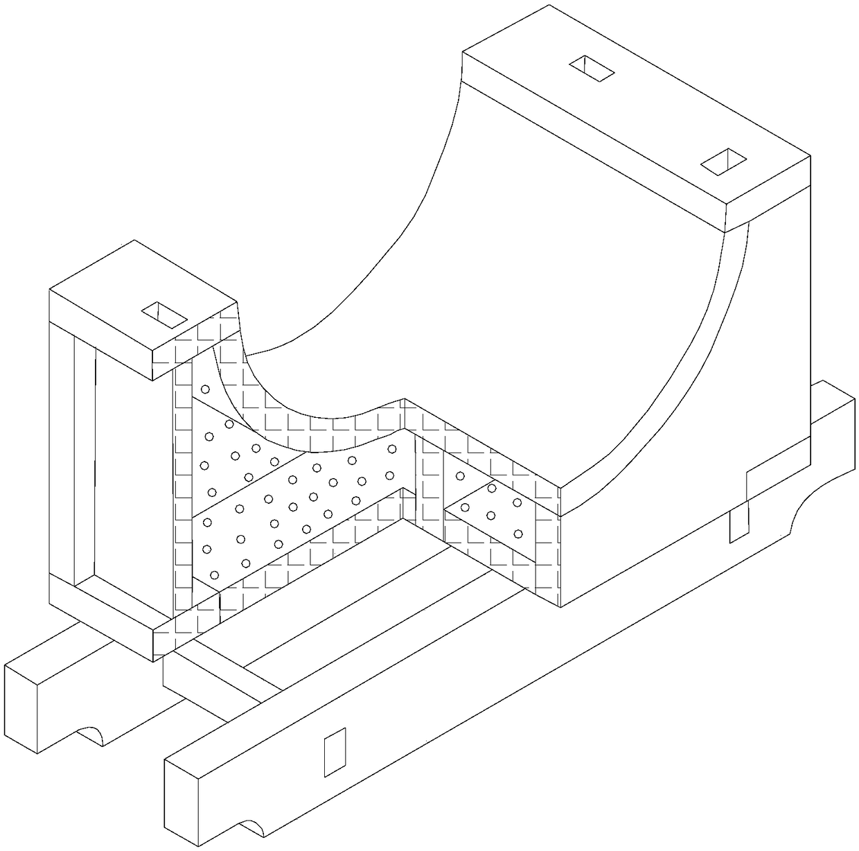 Tube structure wood mold