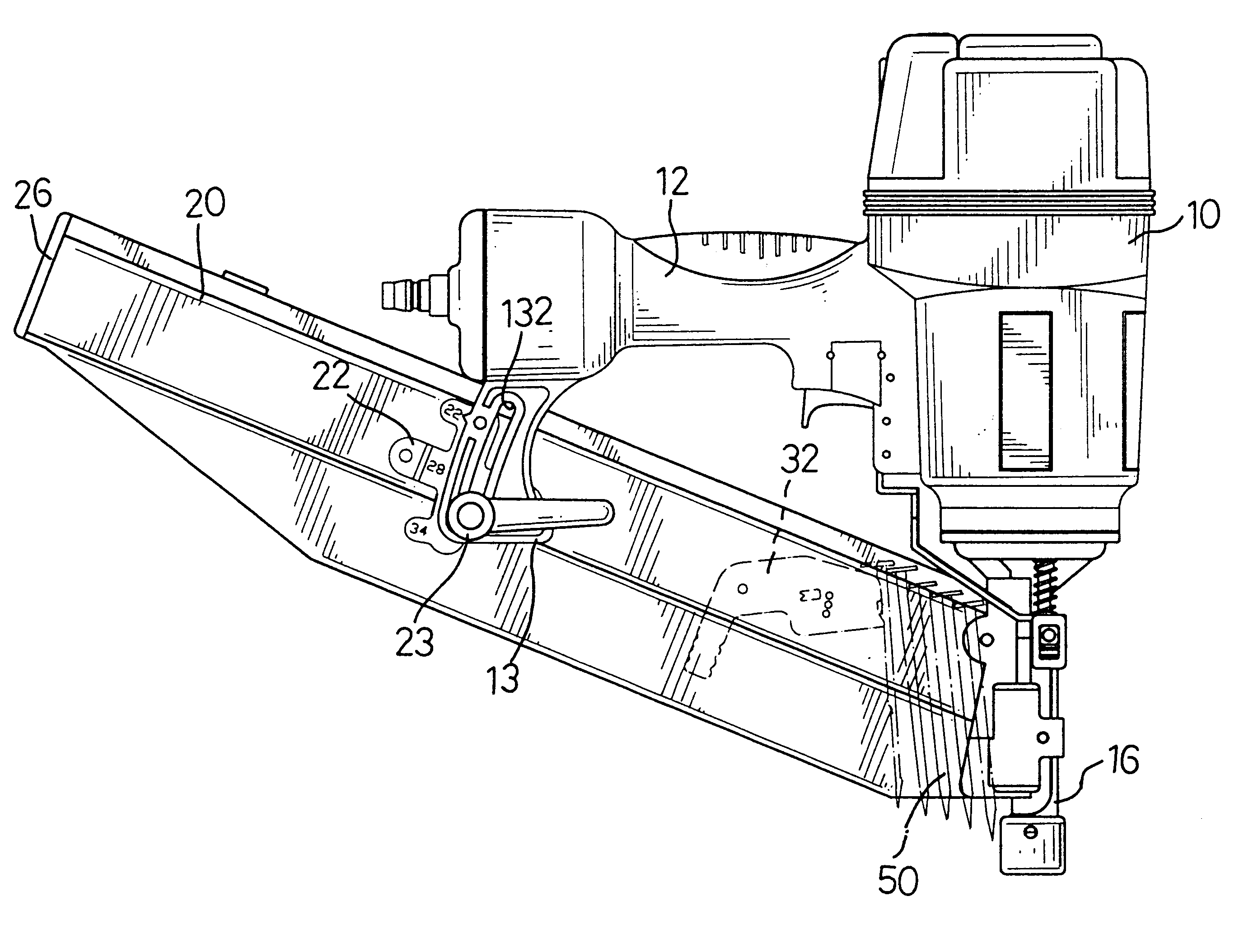 Pneumatic nail gun