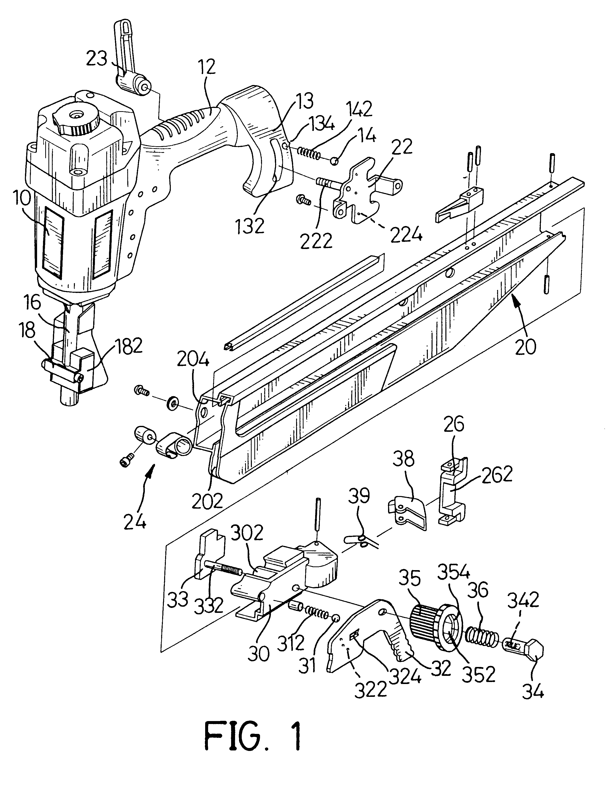 Pneumatic nail gun