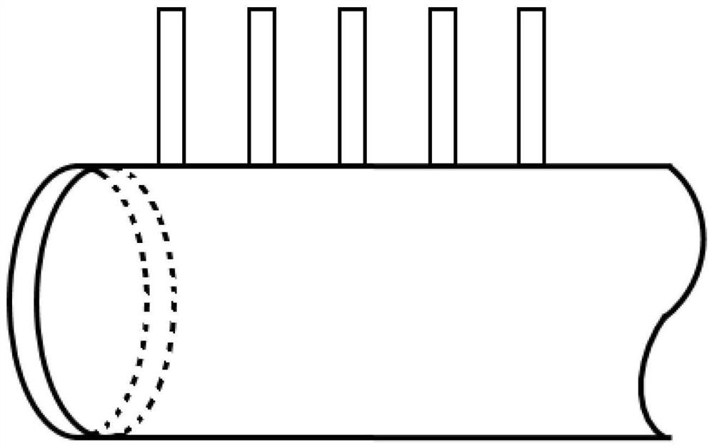 Header with elliptical necking end socket and manufacturing method thereof