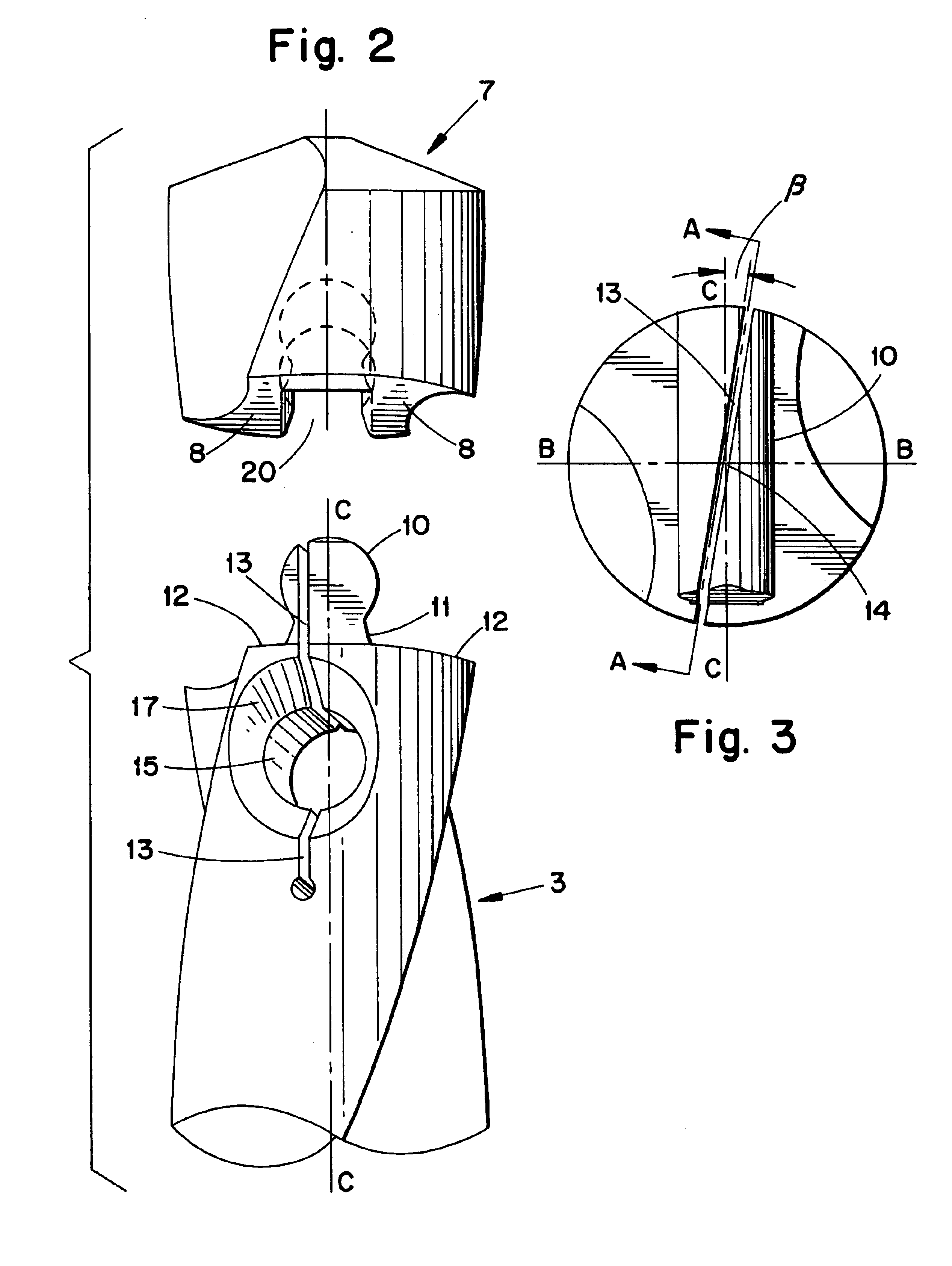 Rotatable tool having a replaceable cutting tip secured by a dovetail coupling