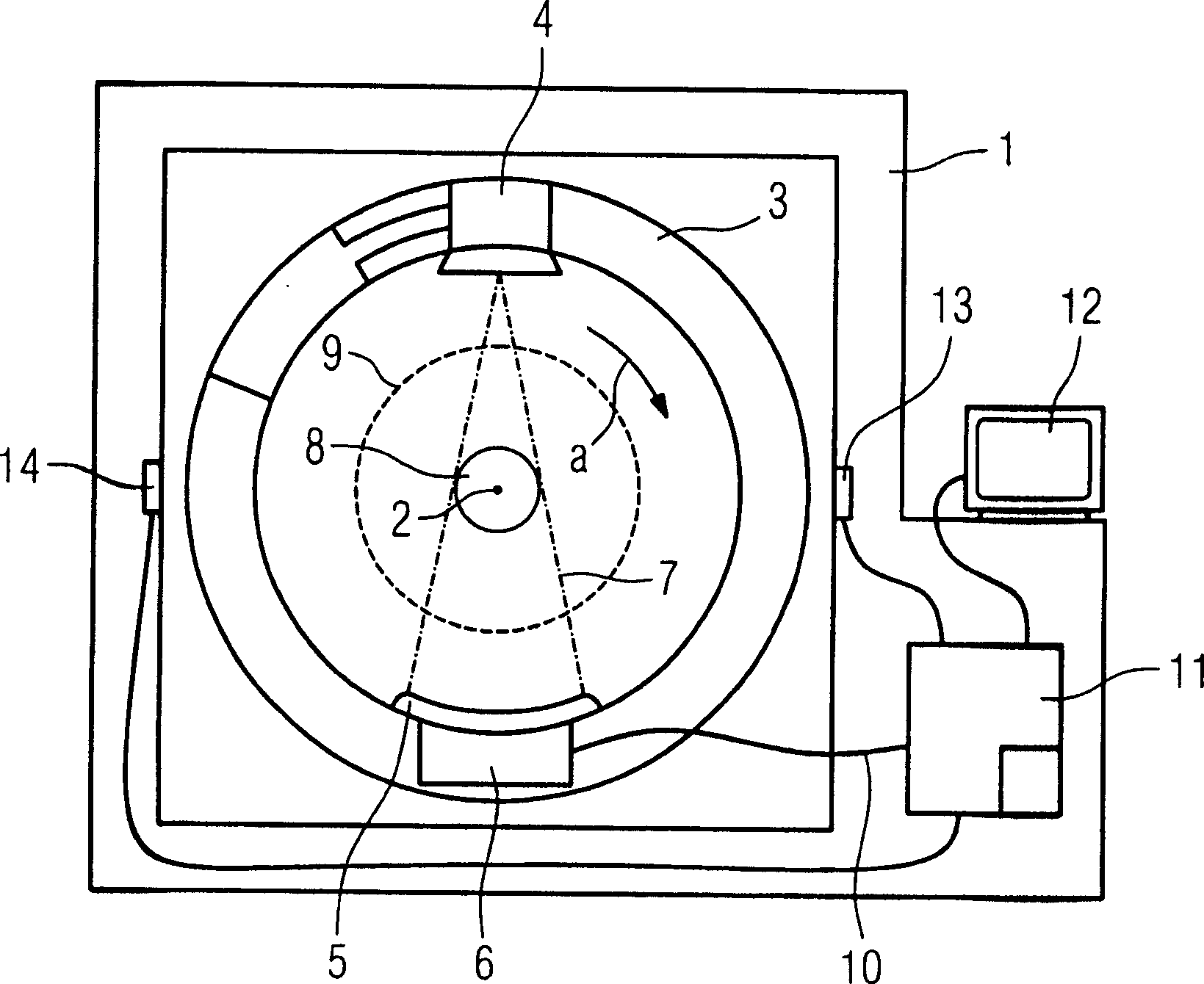 Imaging fault contrast device