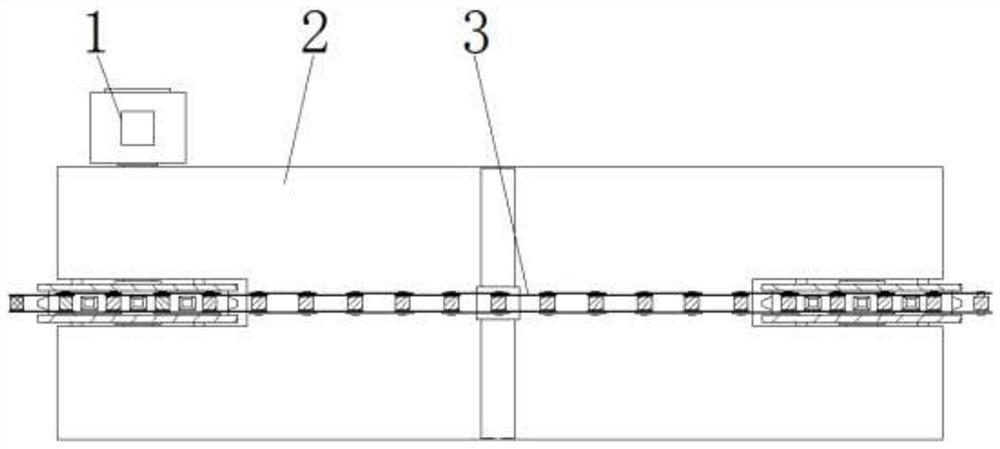 A Coal Mine Scraper Conveyor Chain Drive Speed ​​Limiting Positioning Device