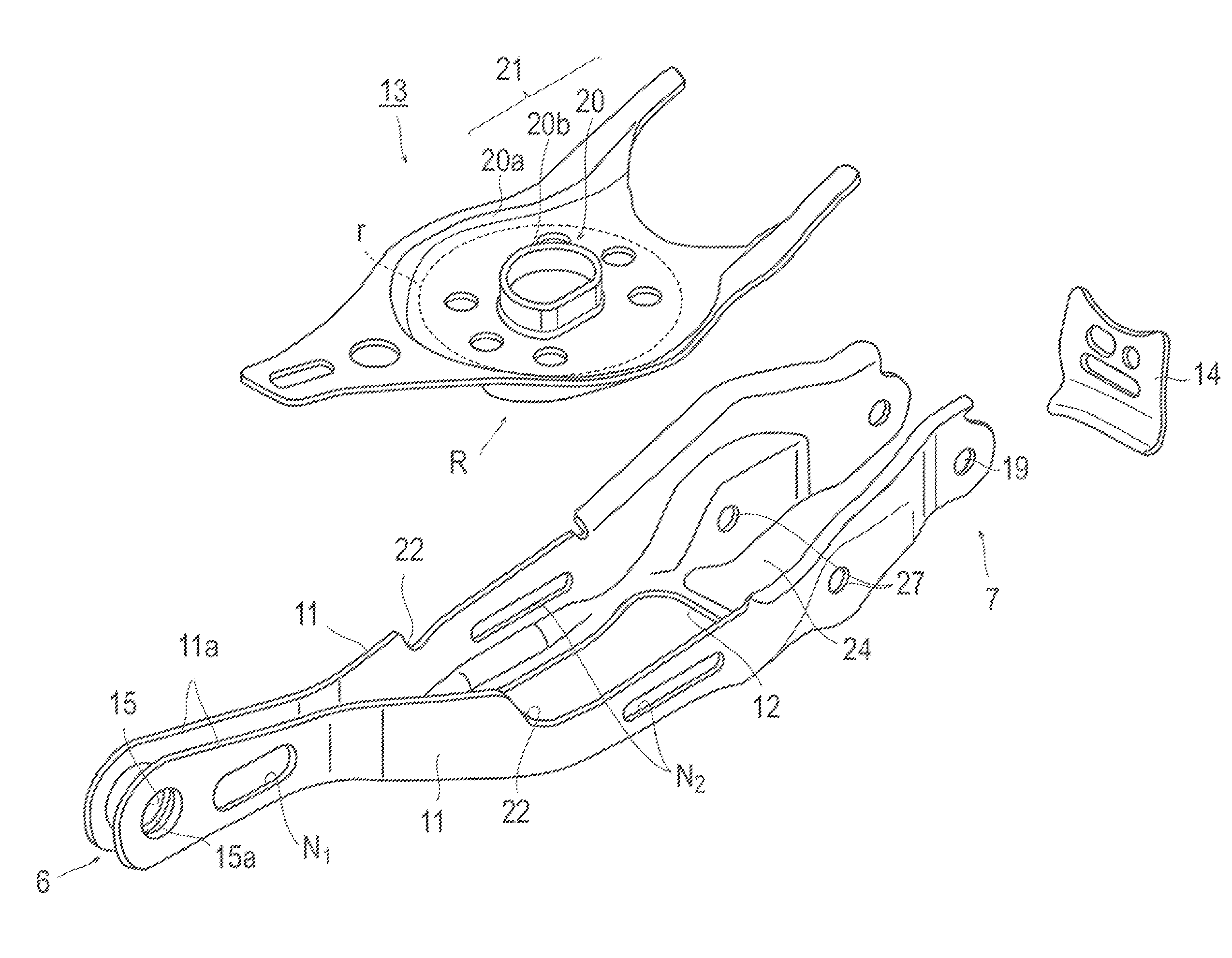 Vehicle suspension arm