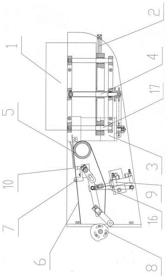 Paper feeding mechanism of a cardboard laminating machine