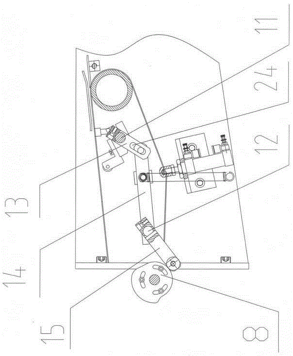 Paper feeding mechanism of a cardboard laminating machine