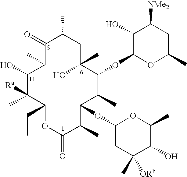 N-desmethyl-N-substituted-11-deoxyerythromycin compounds