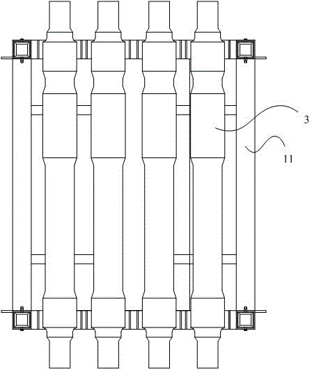 Cylindrical workpiece storage and transportation device