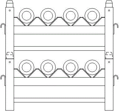 Cylindrical workpiece storage and transportation device