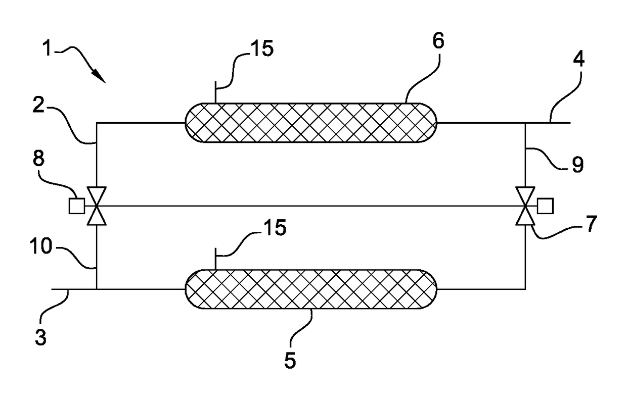 Inert gas generation system, and an aircraft fuel tank inerting system implementing said inert gas generation system