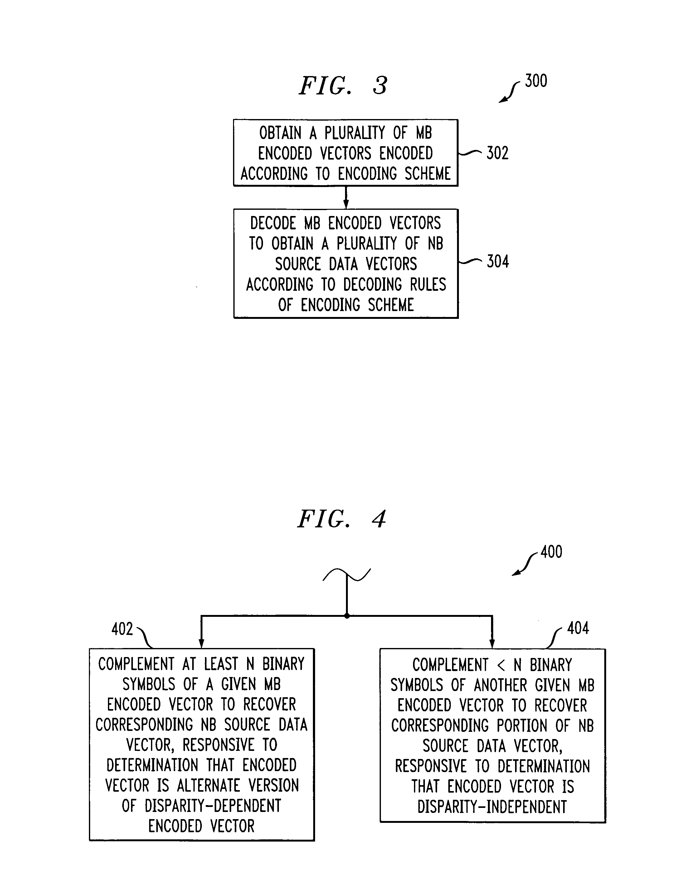 NB/MB coding apparatus and method using both disparity independent and disparity dependent encoded vectors