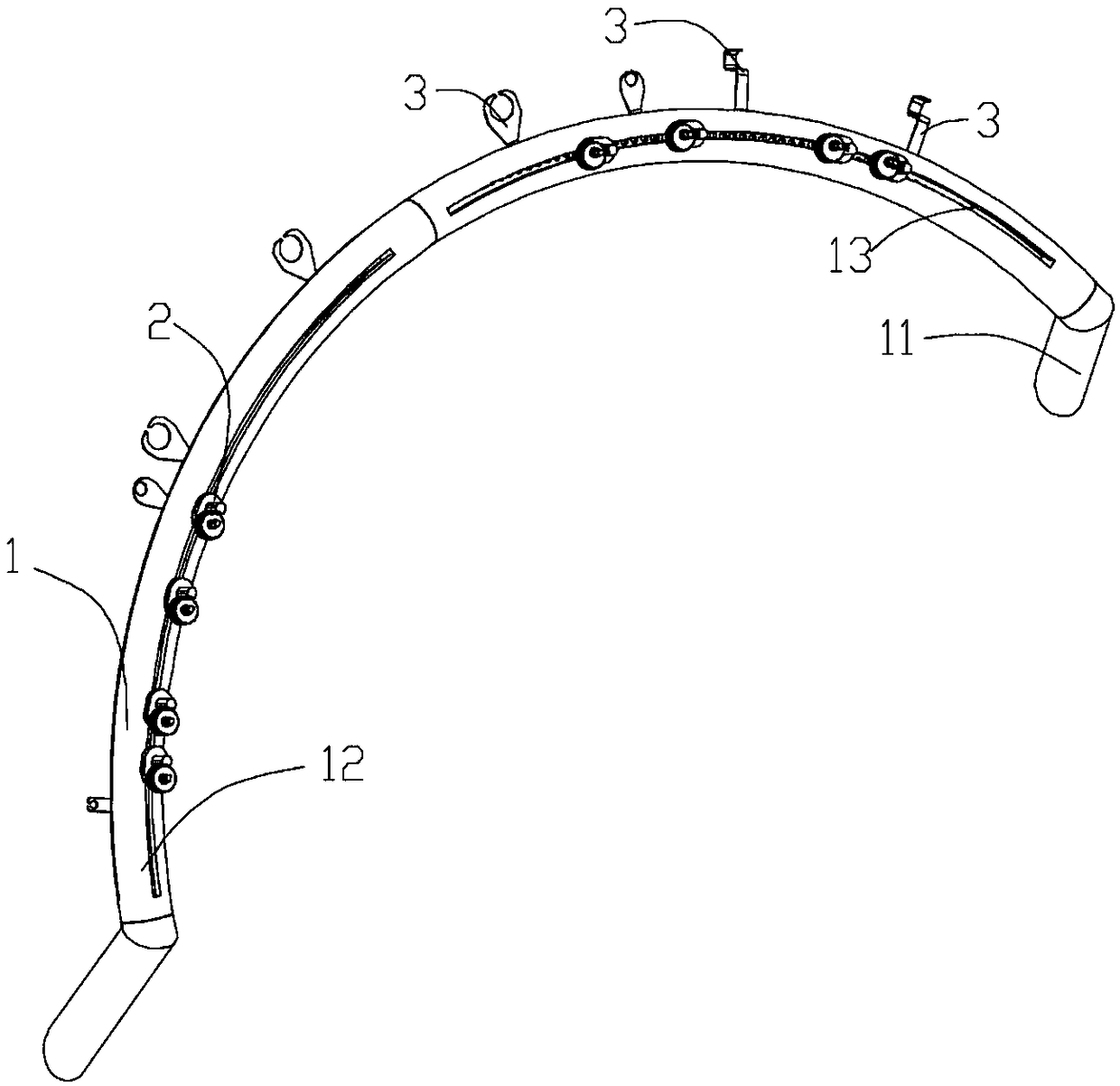 Knotting-free operation hook system