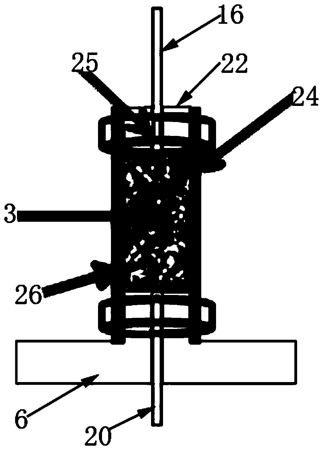 Rock fracturing high pressure gas adsorption test instrument and test method thereof