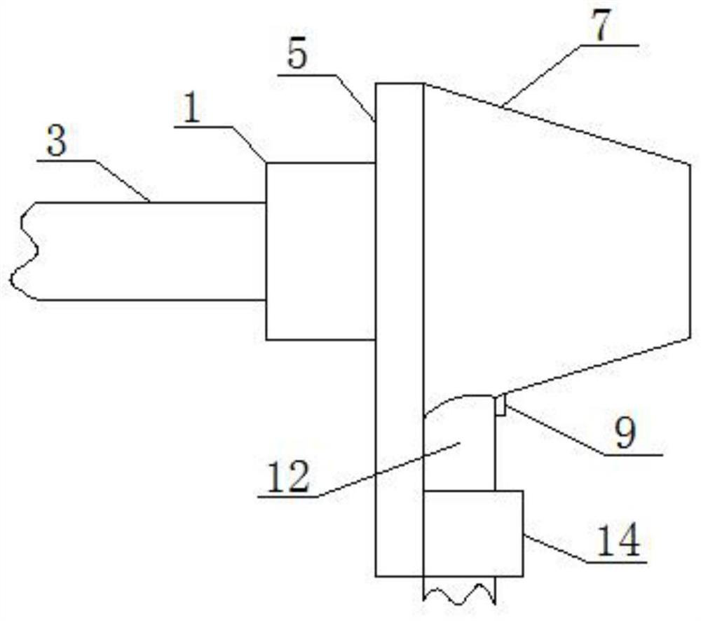 Gas flowing mixing device