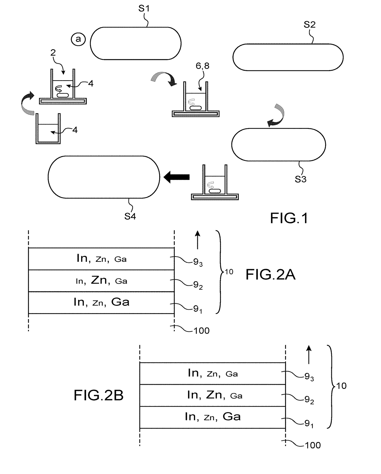 Reduction in the annealing temperature of an igzo layer obtained by sol gel