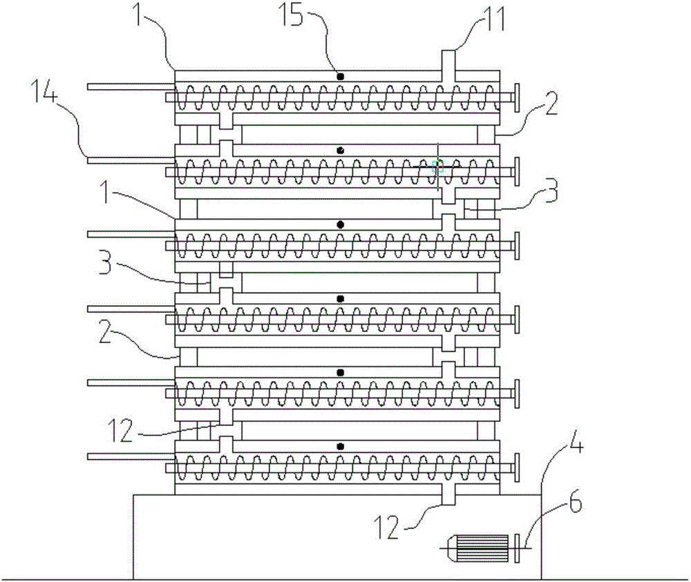 Powder activated carbon modular combination type regenerative furnace