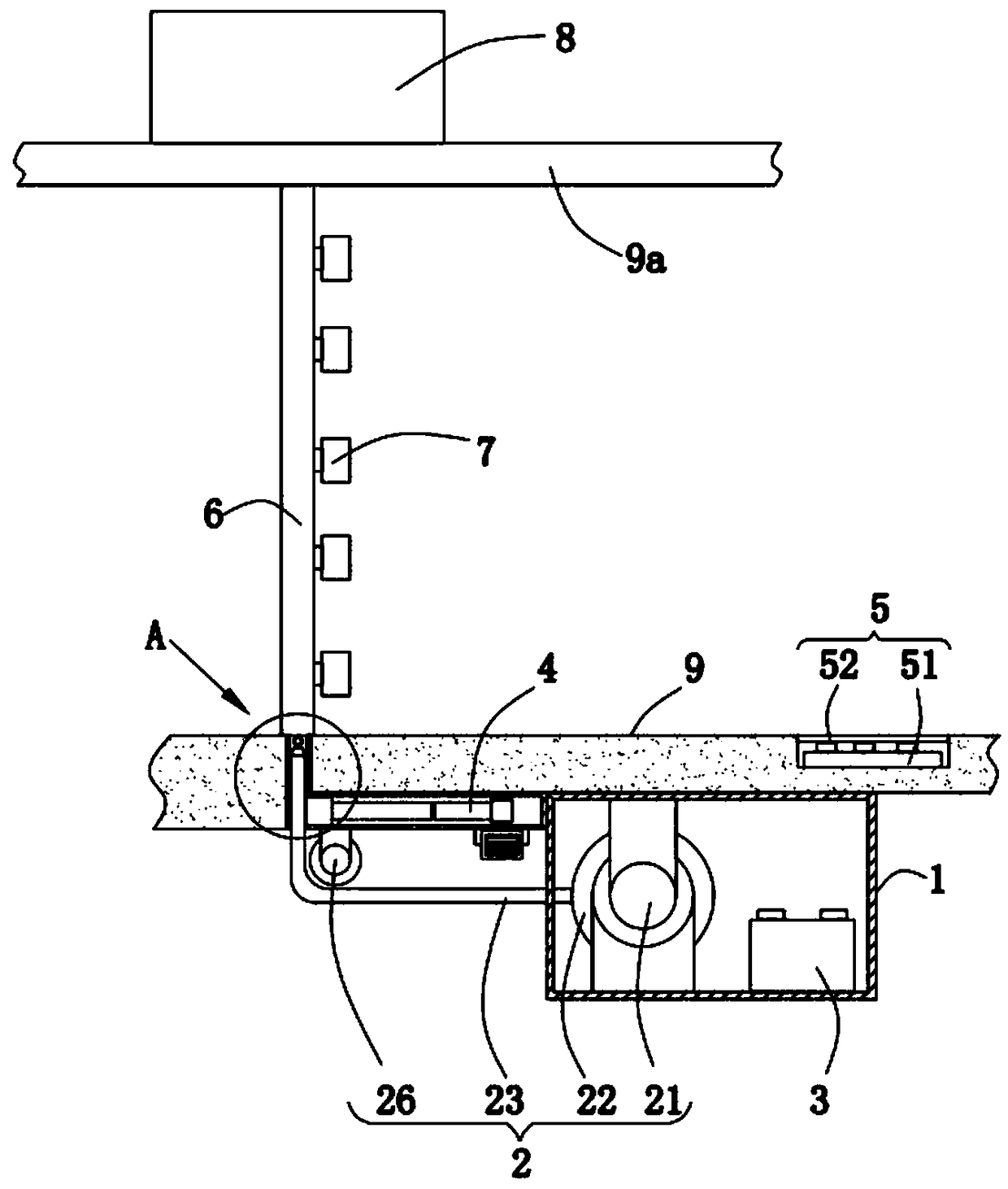 Rapid drainage method for underground garage