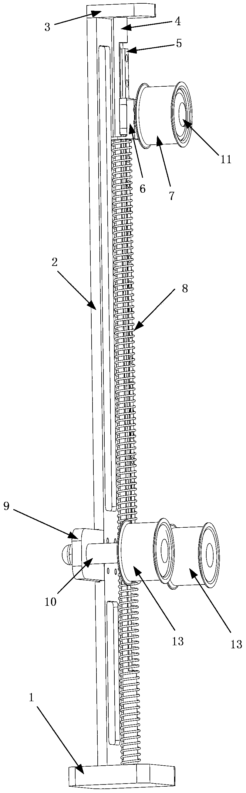 Tension stabilizing device of winding machine