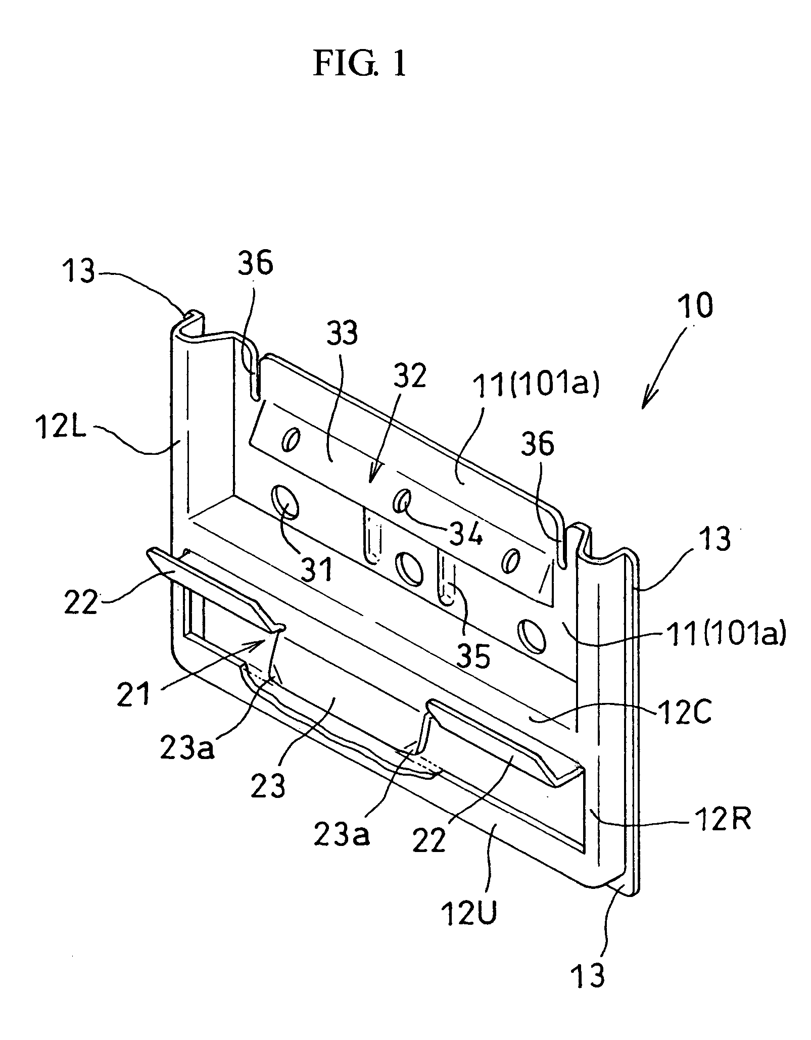 Fastening member and siding boards attachment structure using the fastening member