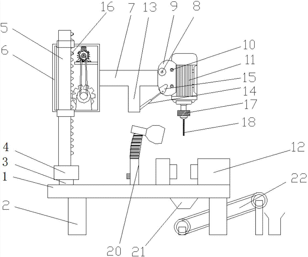 Steel bar pipeline drilling device