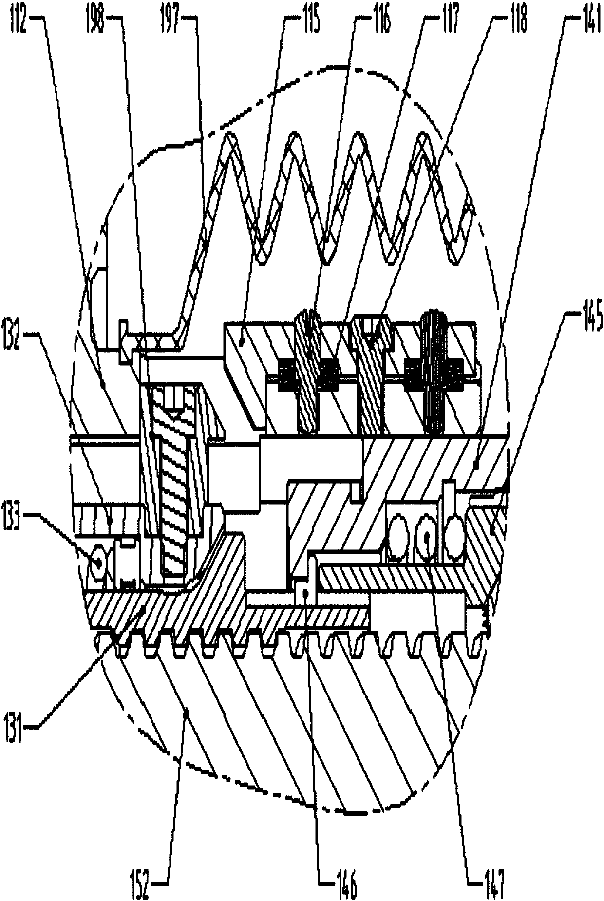 Brake cylinder clearance adjusting mechanism and brake cylinder