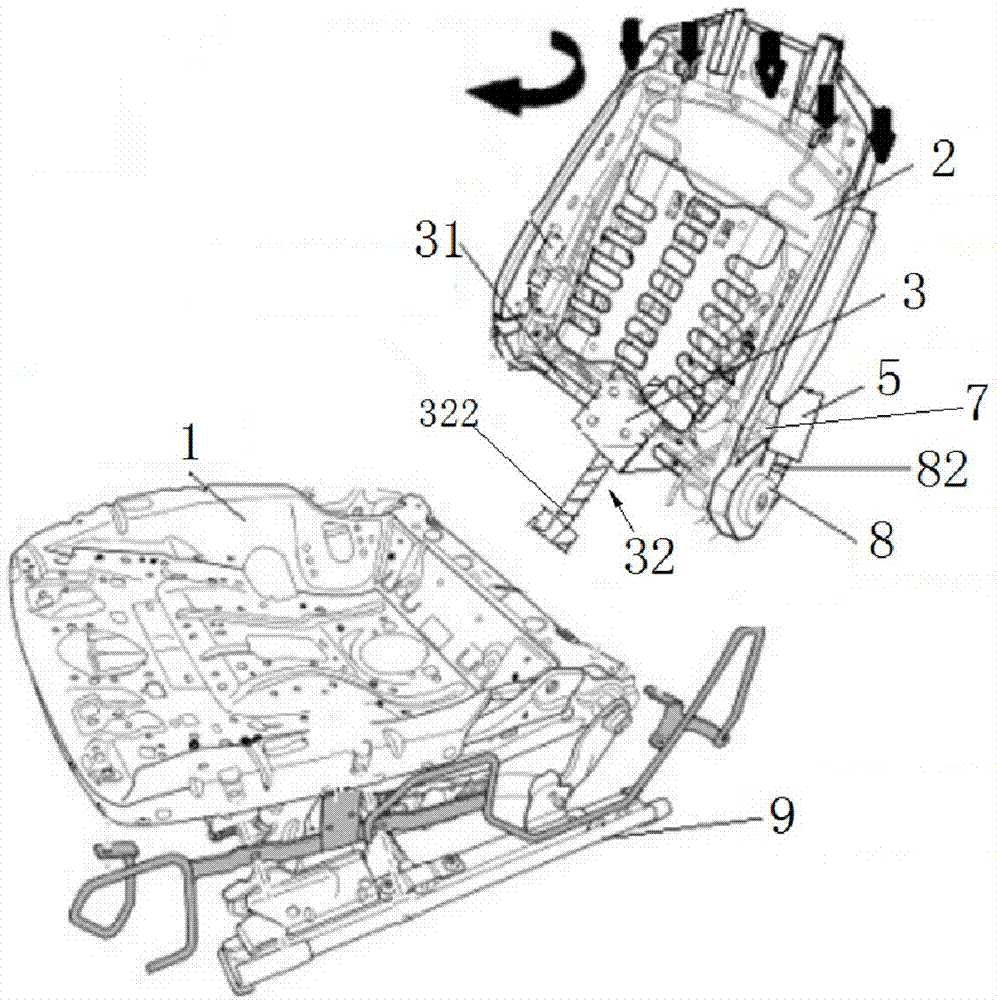 Vertical crash safety driving seat