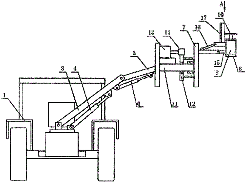 A fruit tree pruning machine