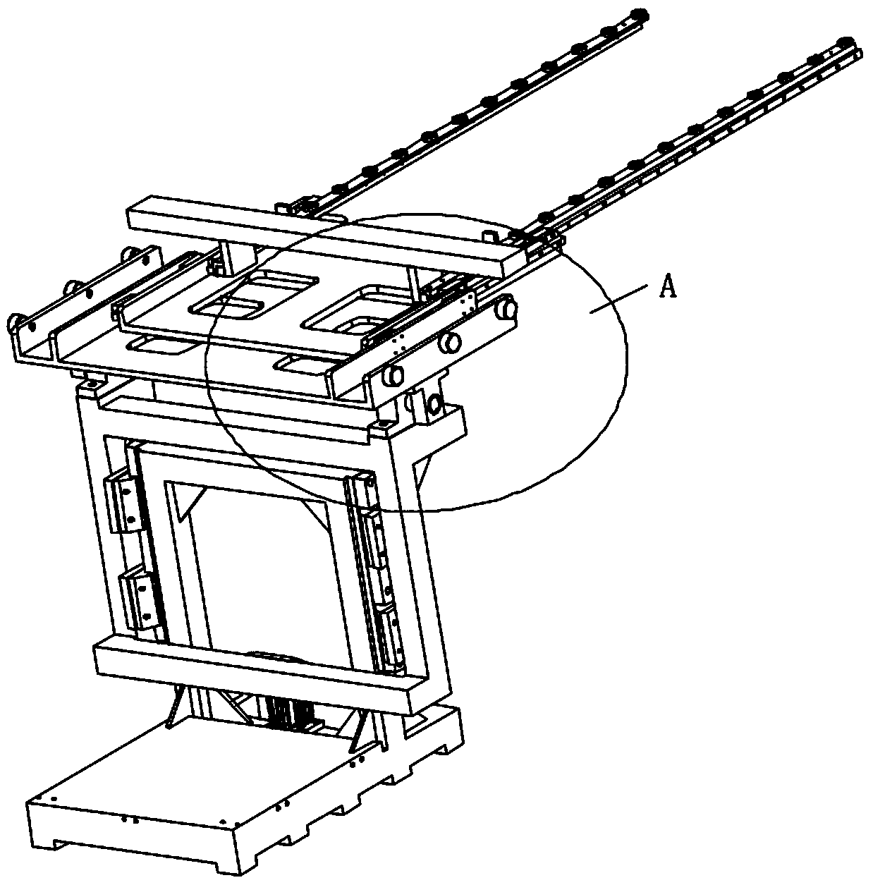 A method for loading and unloading a large liquid crystal panel