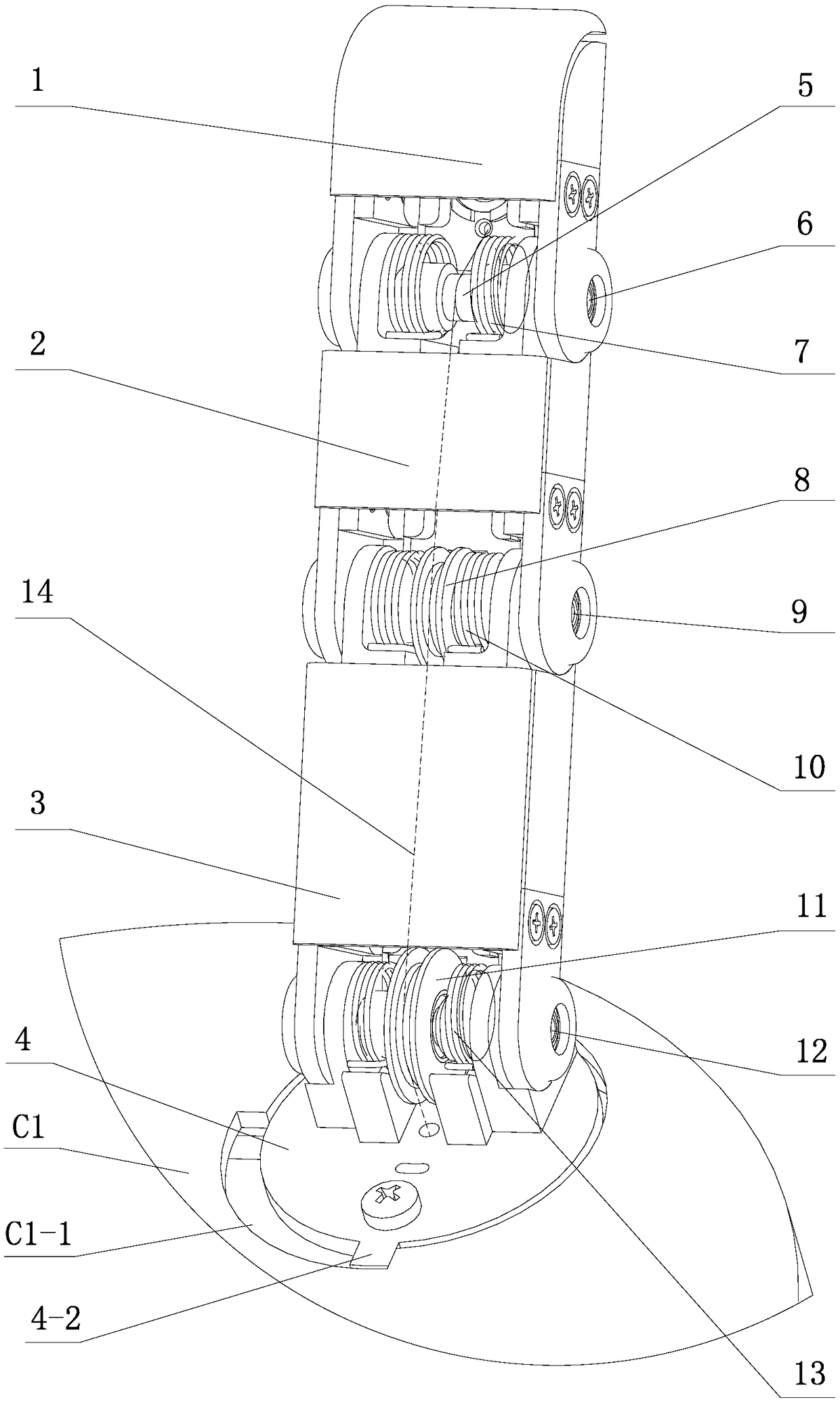 Underactuated variable-stiffness manipulator based on variable-stiffness elastic joints