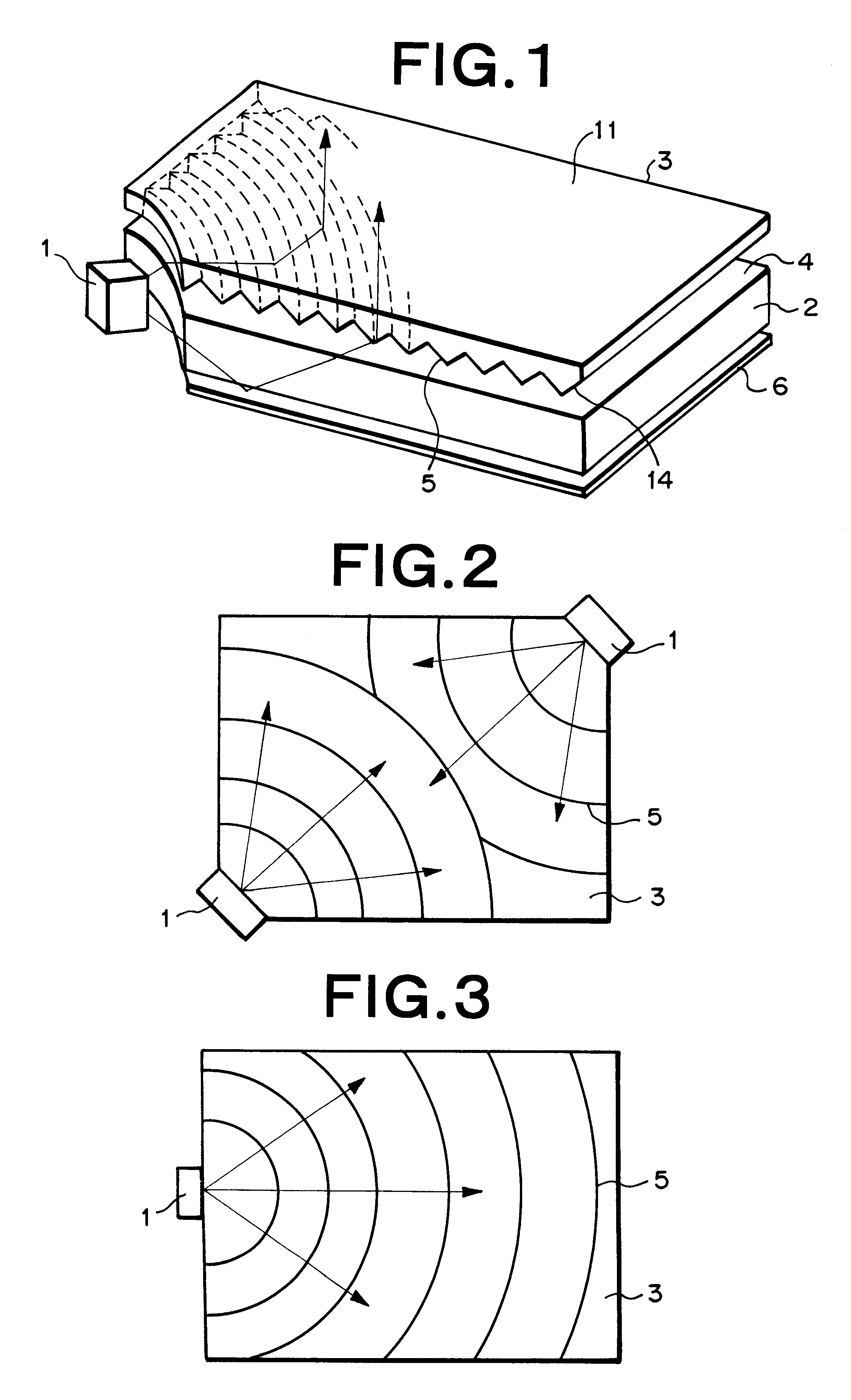 Planar light source system and light deflecting device therefor