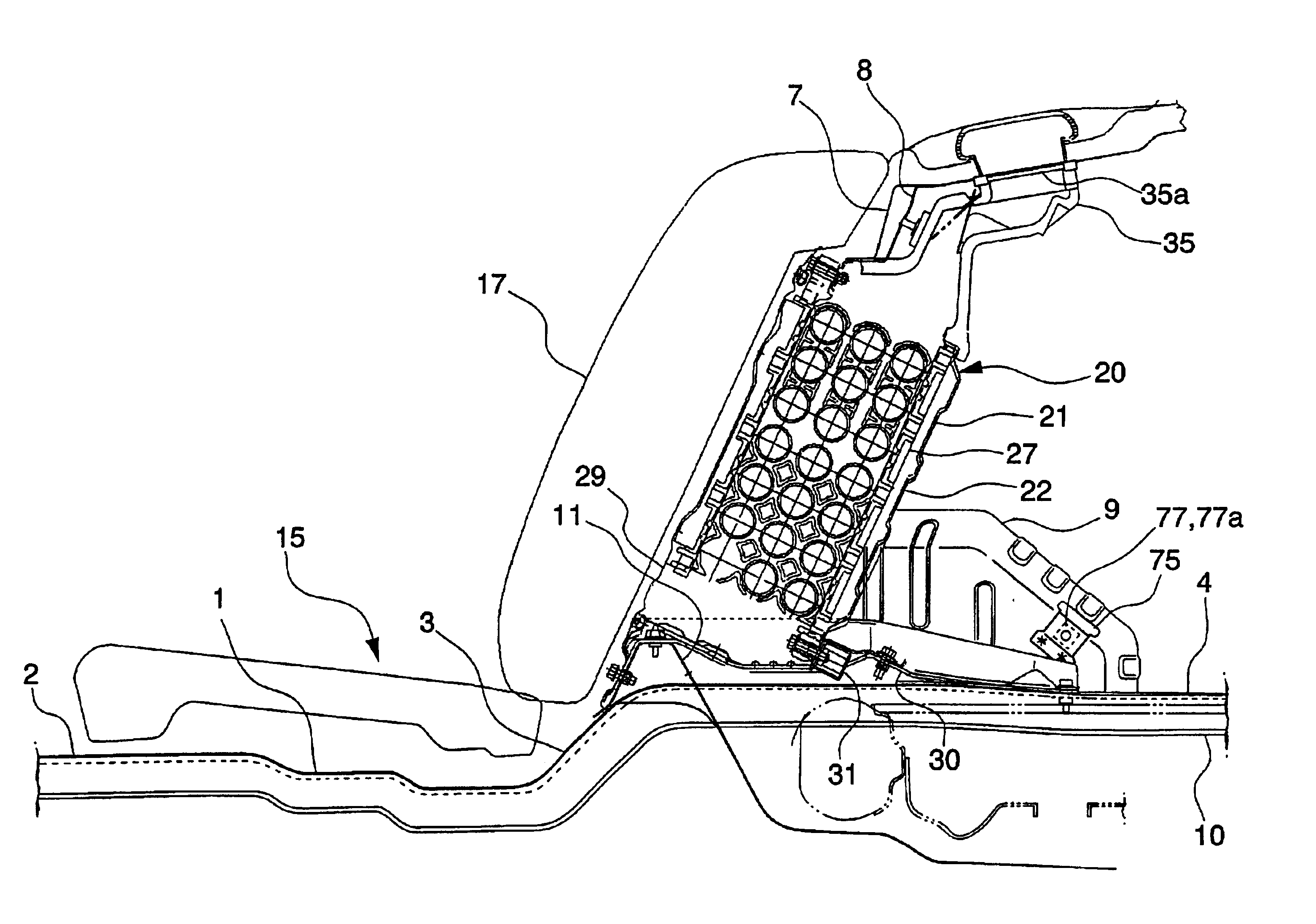 Vibration-proof structure for metallic electrical packaging case