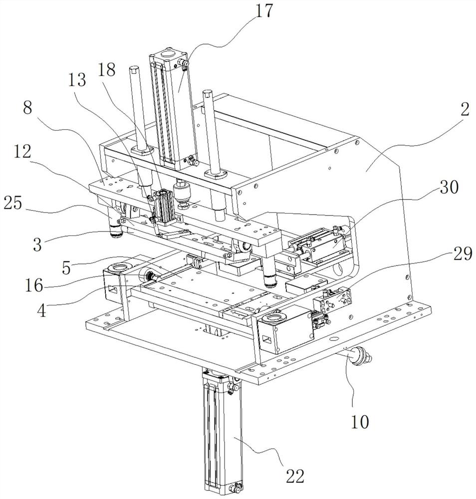 Metal plate bending mechanism and implementation method thereof