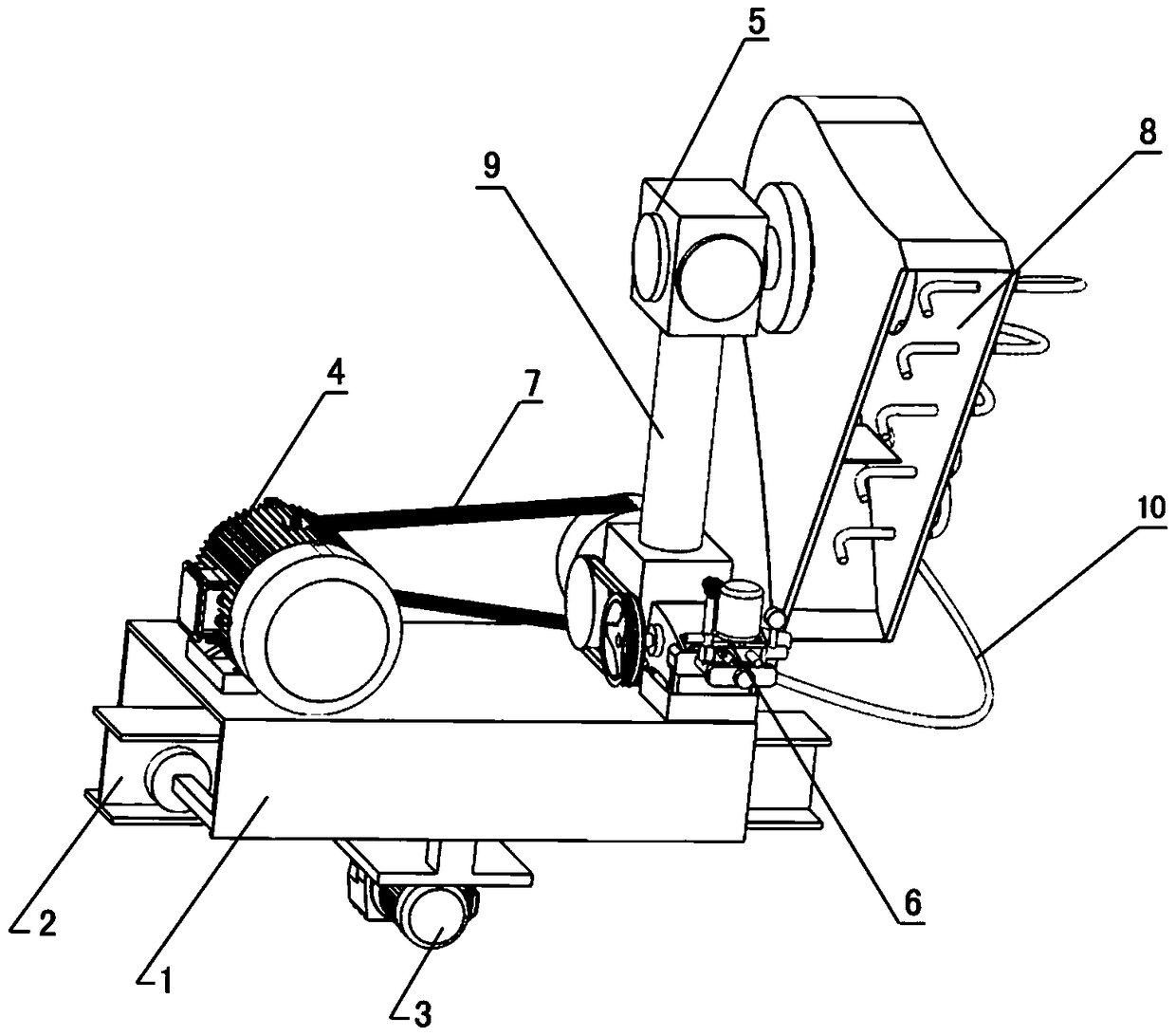 Greenhouse self-propelled automatic sprayer