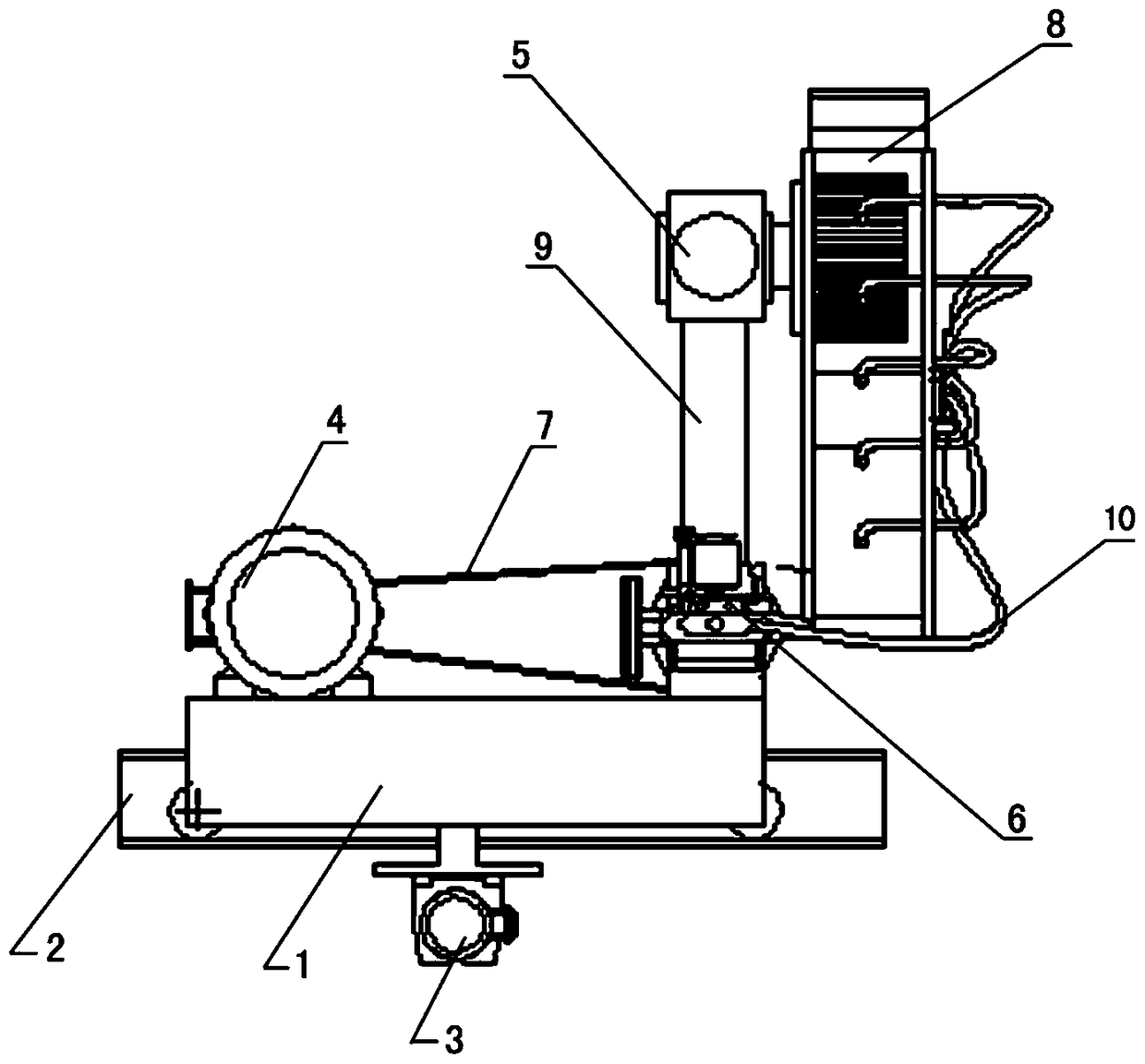 Greenhouse self-propelled automatic sprayer