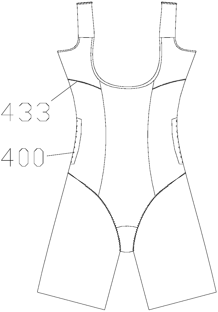 One-piece body shaping underwear