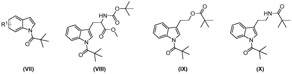 A kind of preparation method of 7-amide indole compound