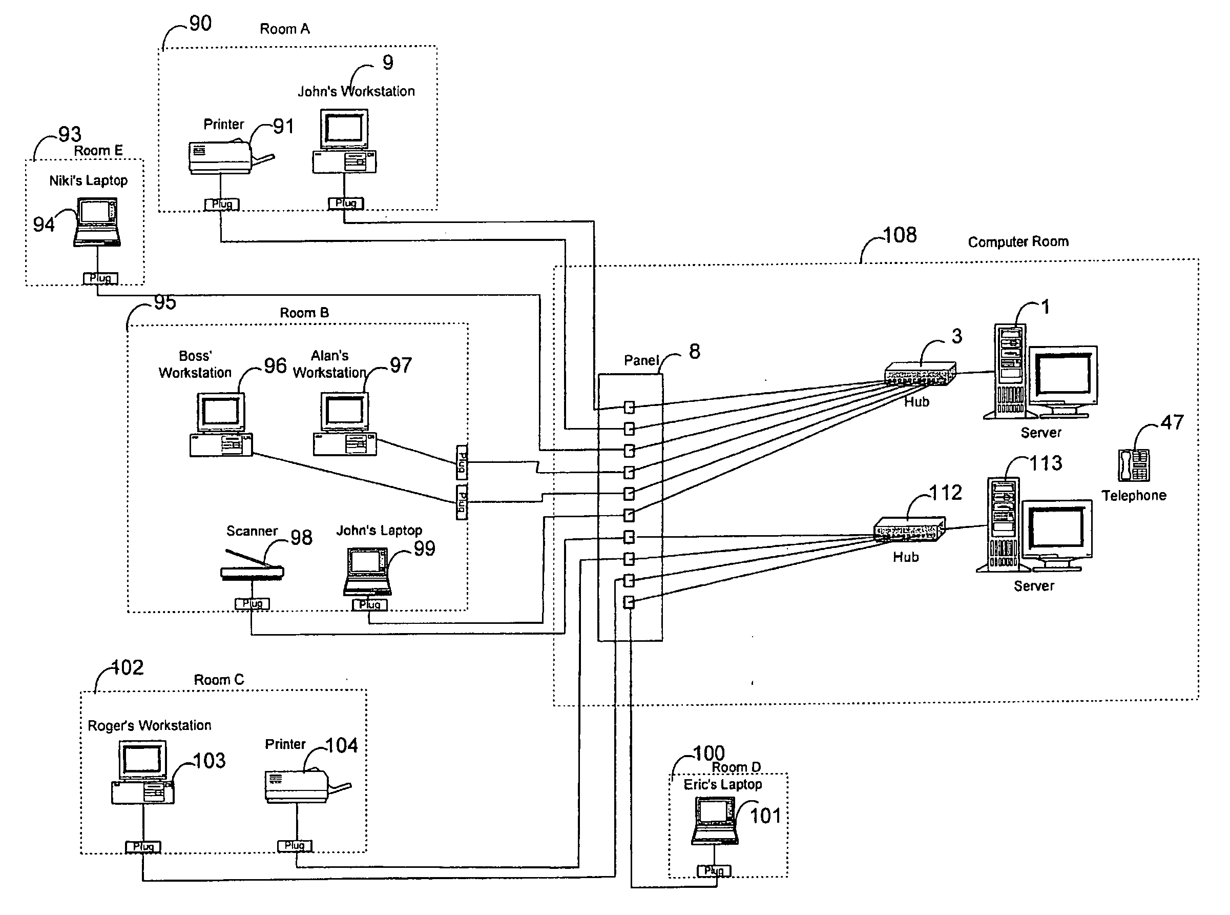 Method and apparatus for tracing remote ends of networking cables