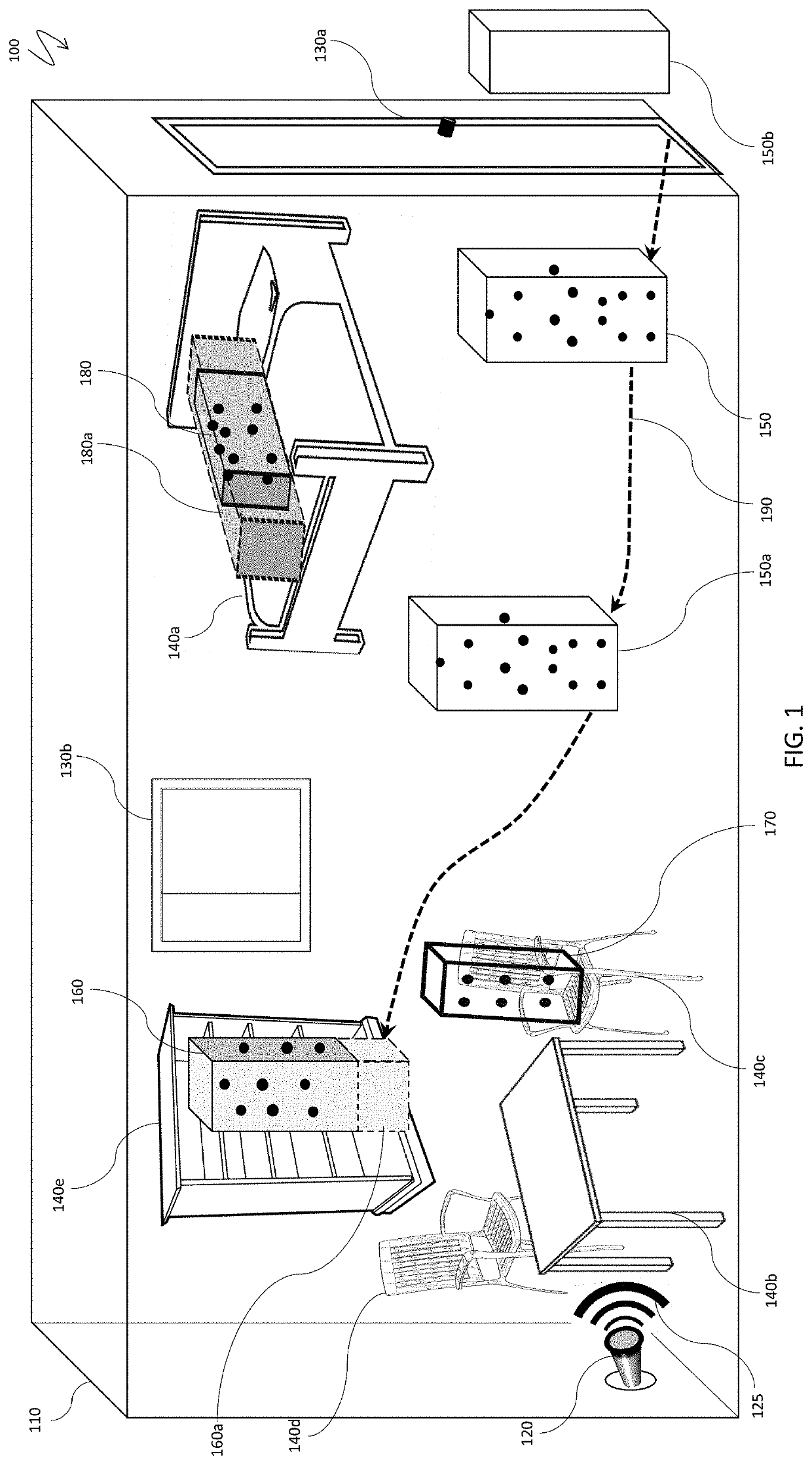 Non-contact identification of multi-person presence for elderly care