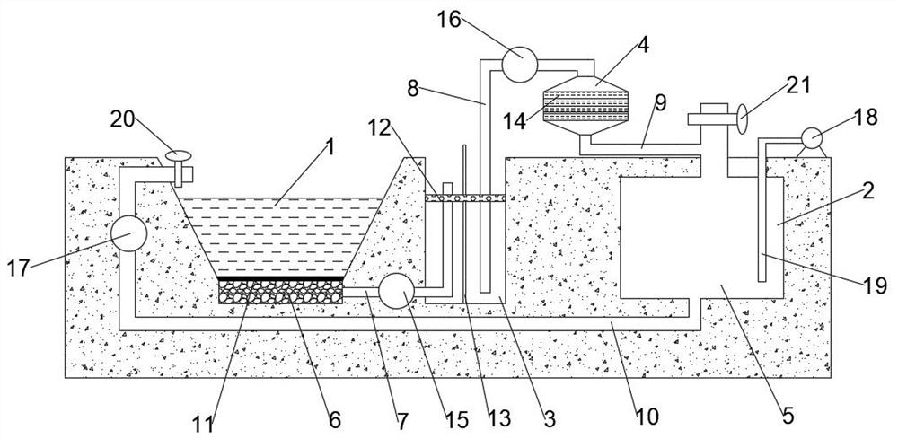 Mariculture pool with efficient pollution discharge function