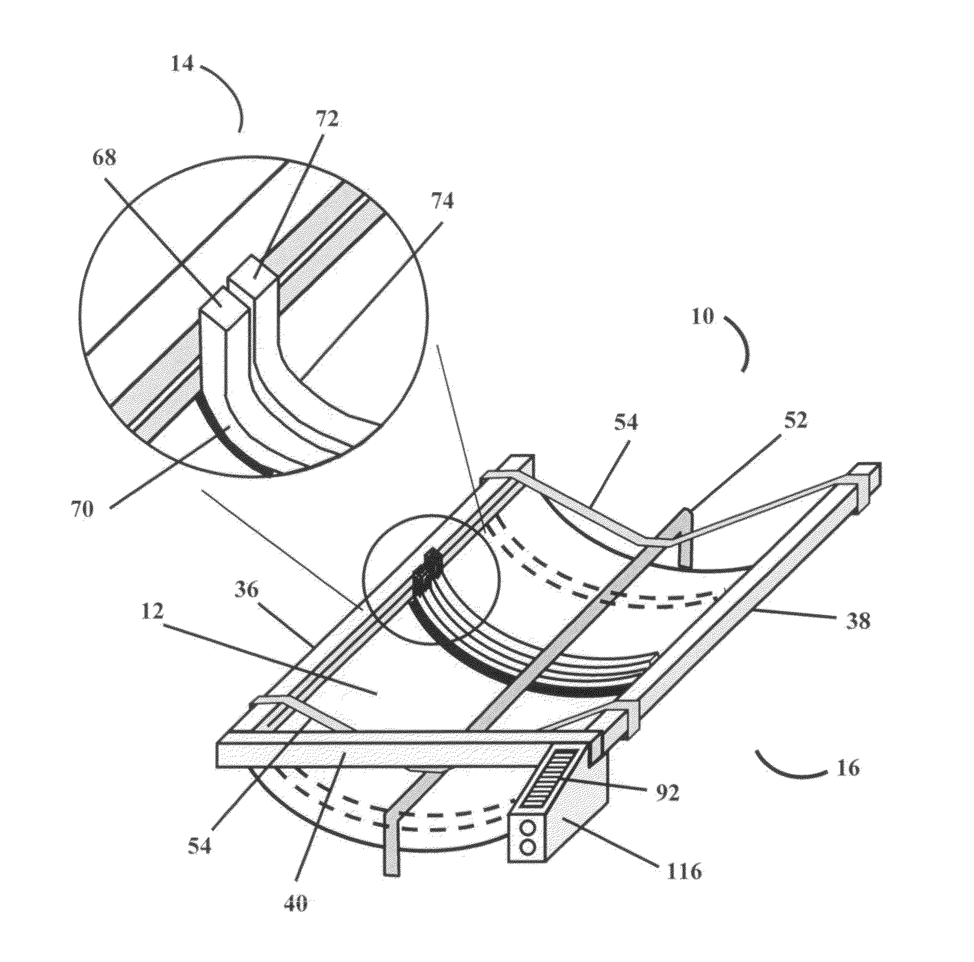 Ramp cleaning device for solar energy technologies