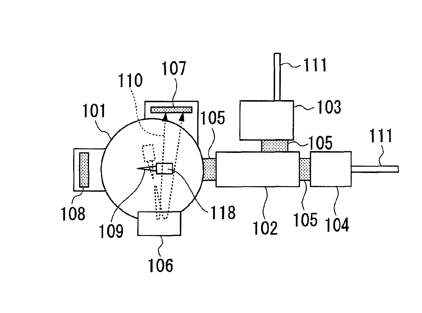 Gas charge container, atom probe apparatus, and method for analyzing hydrogen position in material