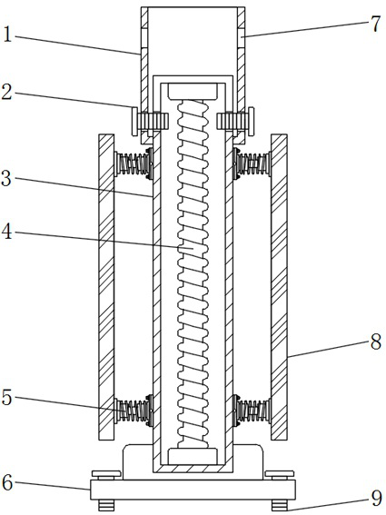 Upright post module of fabricated building