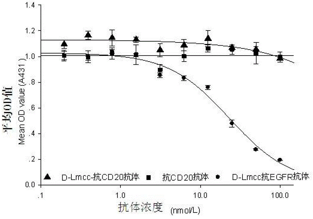 Anti-cell-acceptor and anti-tumor-growth drug molecule, preparation method thereof and applications thereof