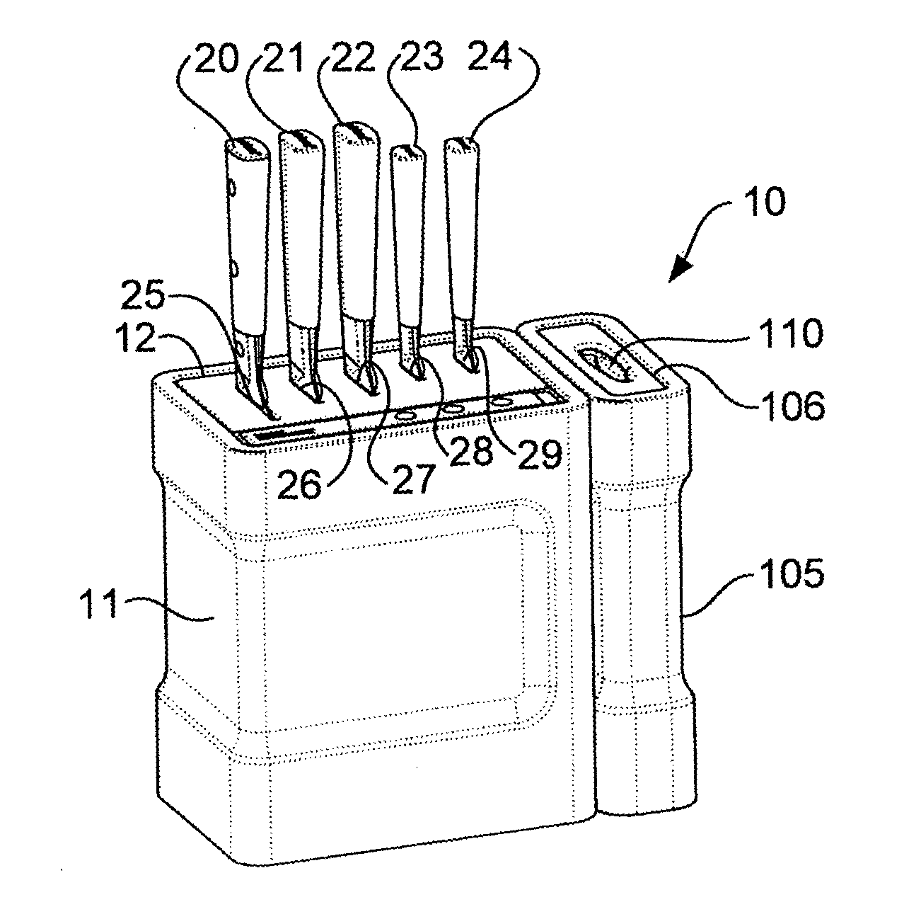 Knife block and sharpener