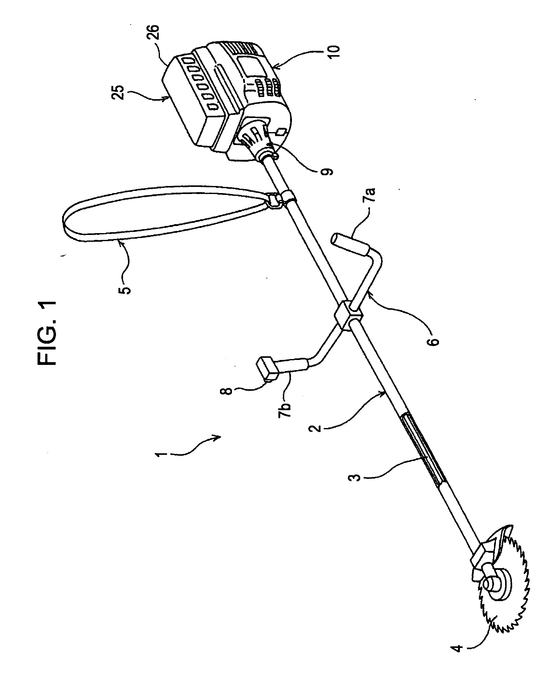 Portable power working machine