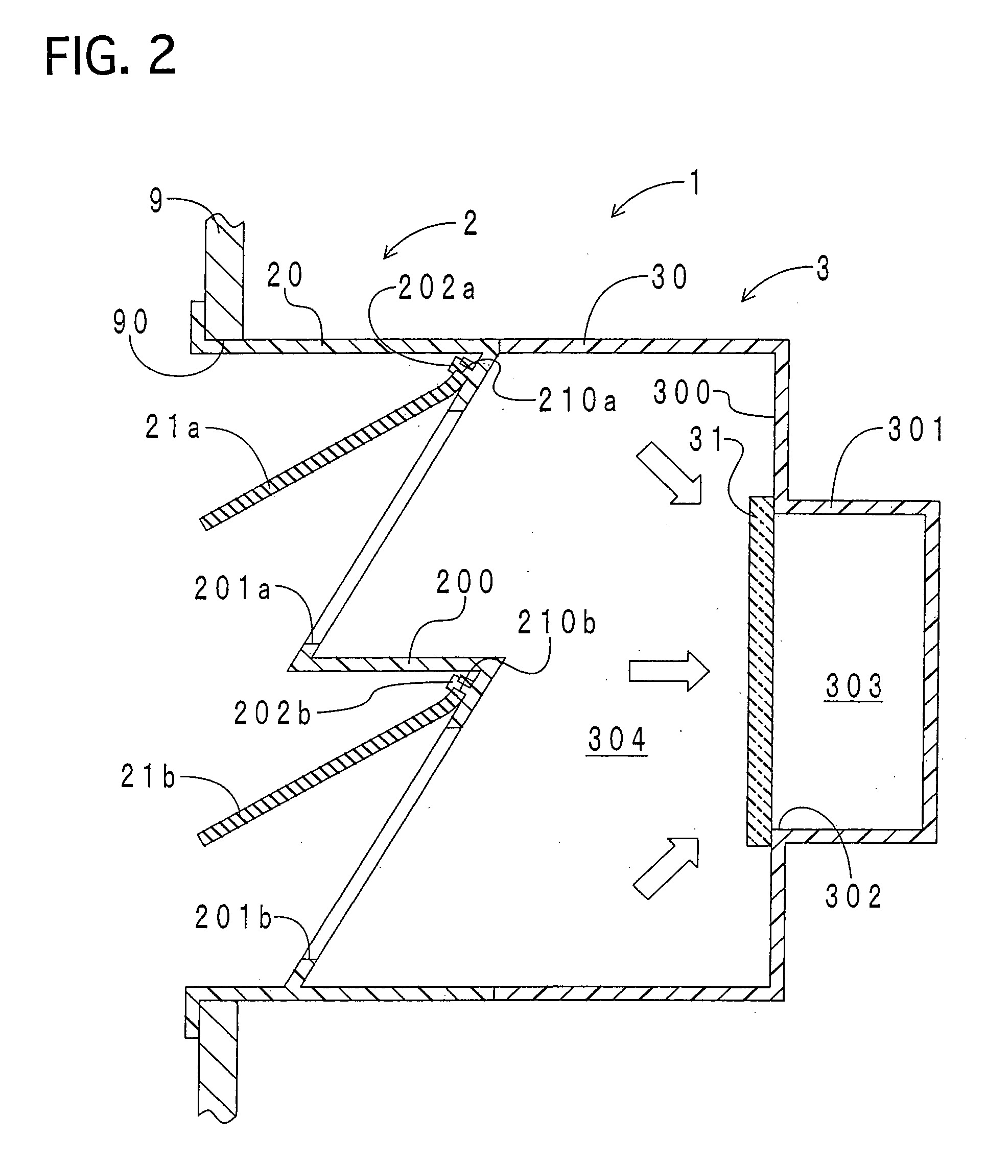 Ventilation duct for vehicles