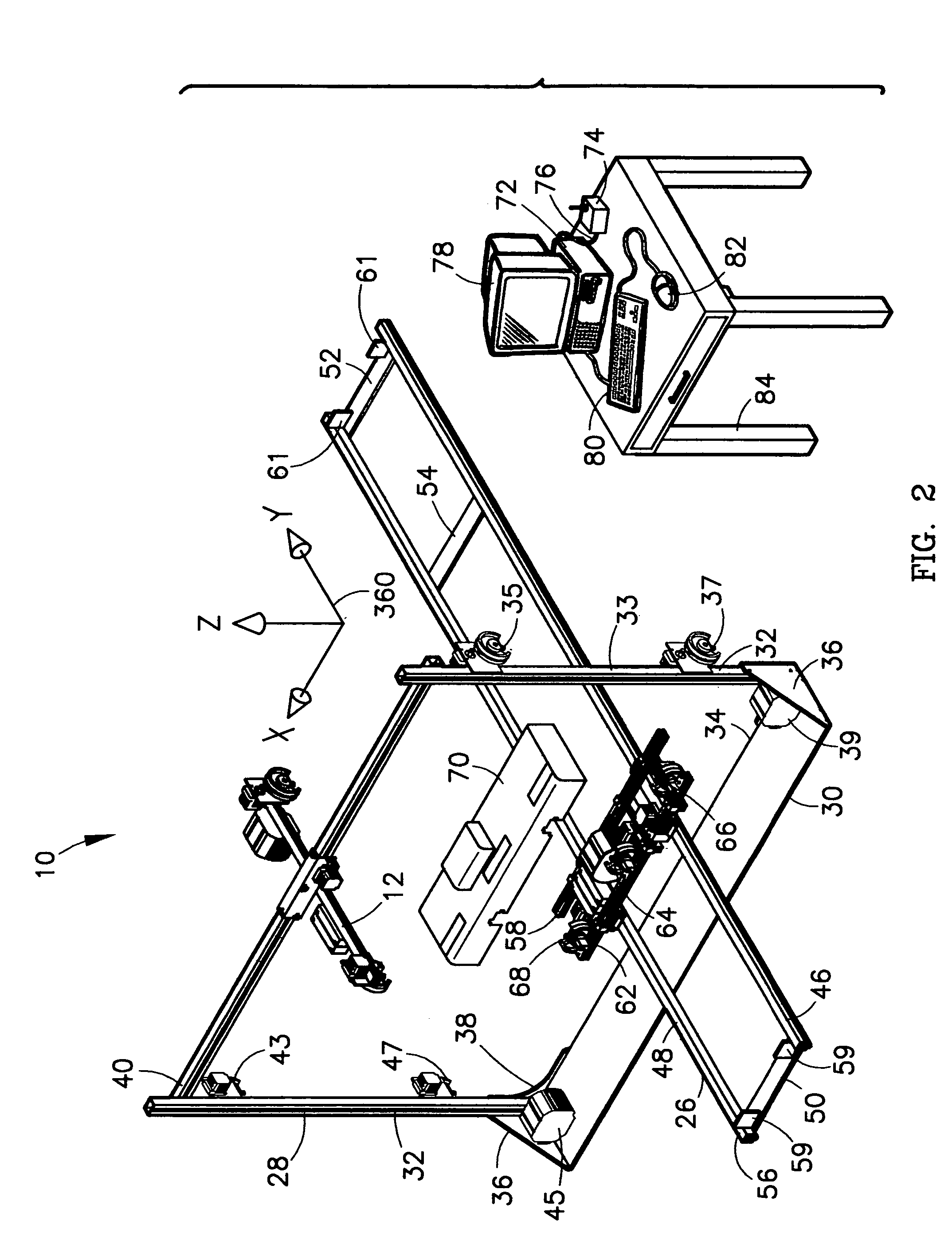 System for measuring points on a vehicle during damage repair