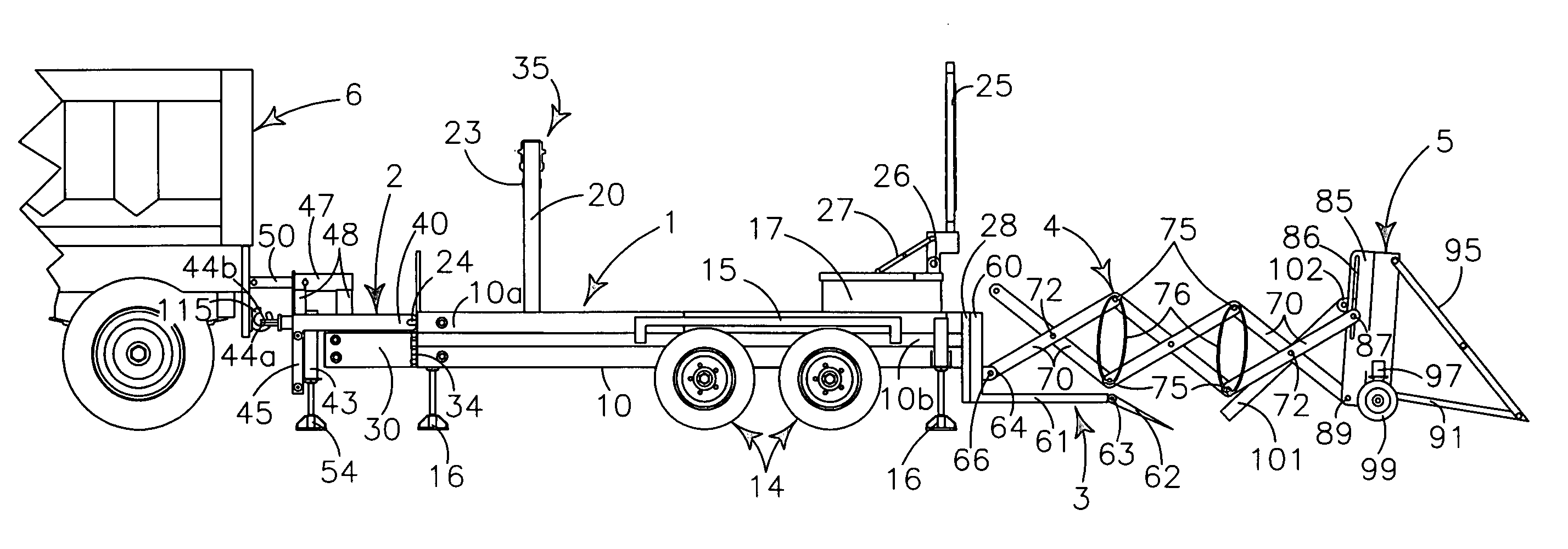 Utility trailer and safety barrier for street repair